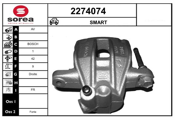 Etrier frana 2274074 EAI