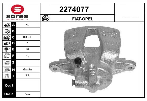 Etrier frana 2274077 EAI