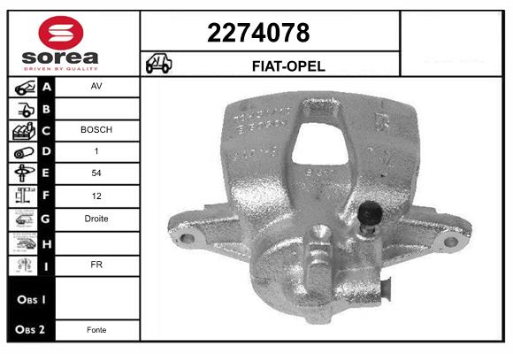 Etrier frana 2274078 EAI