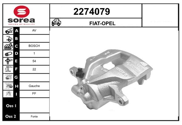 Etrier frana 2274079 EAI