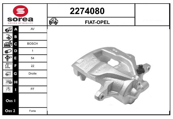 Etrier frana 2274080 EAI