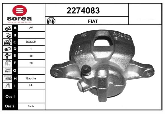 Etrier frana 2274083 EAI