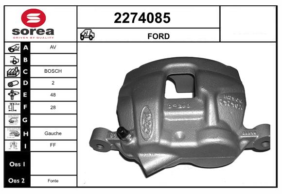 Etrier frana 2274085 EAI