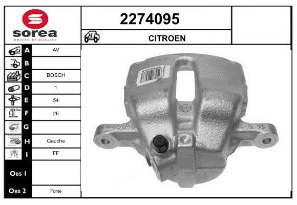 Etrier frana 2274095 EAI