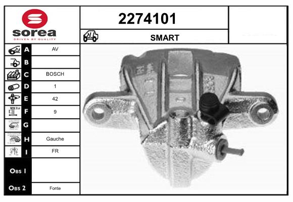 Etrier frana 2274101 EAI