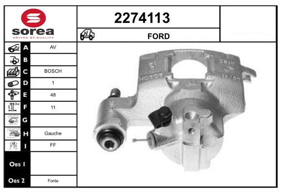 Etrier frana 2274113 EAI