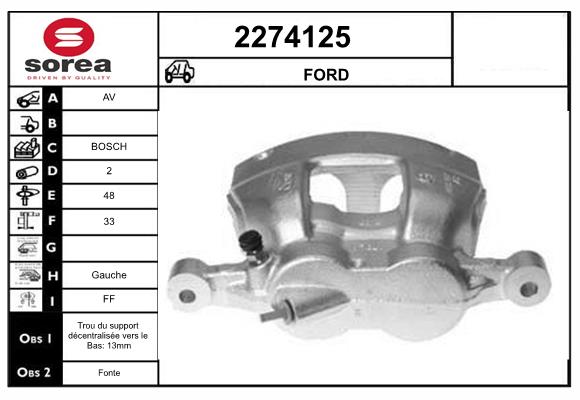 Etrier frana 2274125 EAI