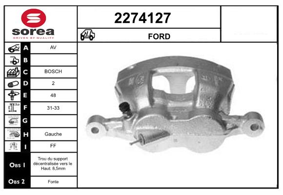 Etrier frana 2274127 EAI