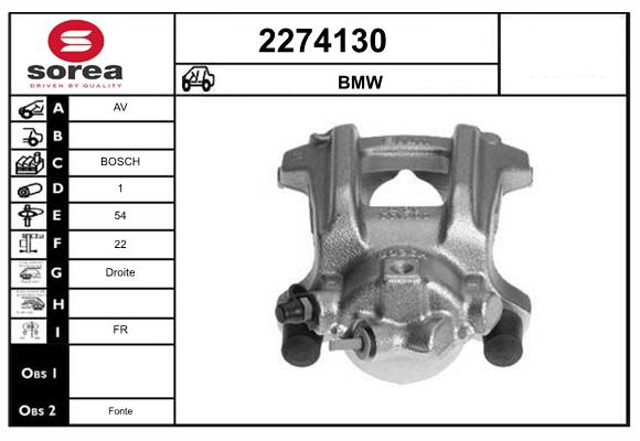 Etrier frana 2274130 EAI