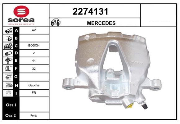 Etrier frana 2274131 EAI