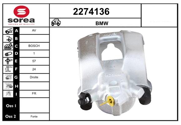 Etrier frana 2274136 EAI