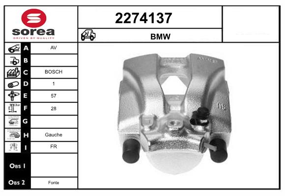 Etrier frana 2274137 EAI