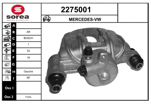 Etrier frana 2275001 EAI