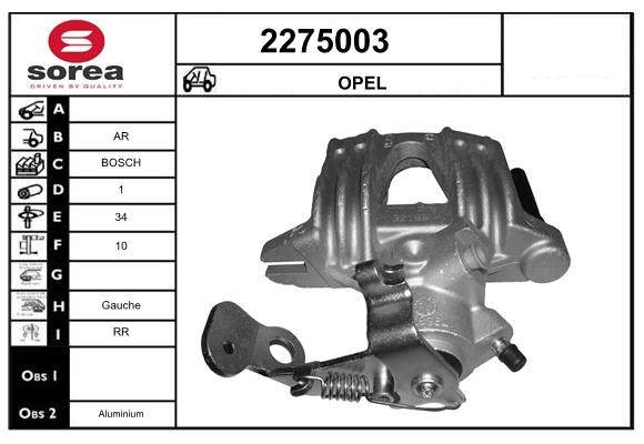 Etrier frana 2275003 EAI