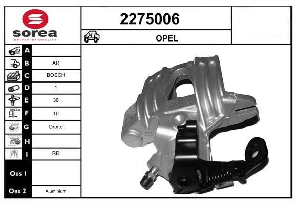 Etrier frana 2275006 EAI
