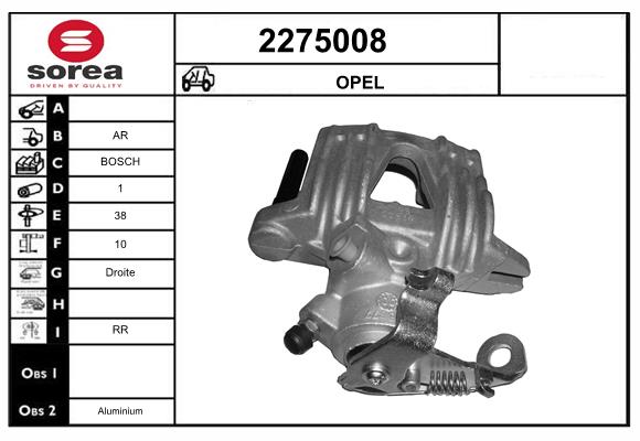 Etrier frana 2275008 EAI