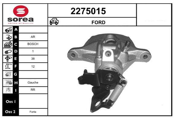 Etrier frana 2275015 EAI