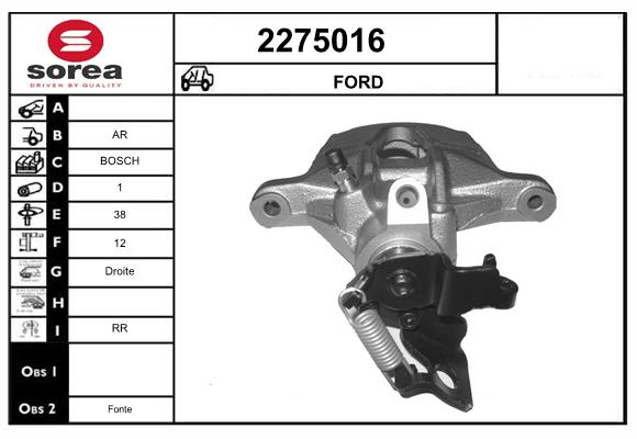 Etrier frana 2275016 EAI