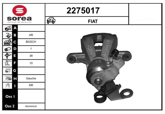 Etrier frana 2275017 EAI