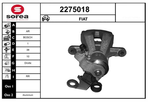 Etrier frana 2275018 EAI