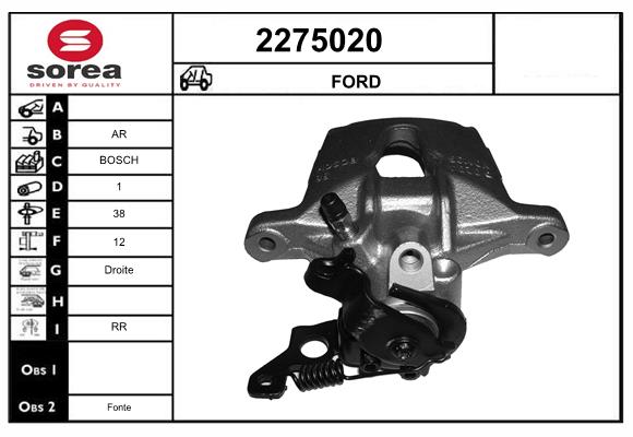 Etrier frana 2275020 EAI