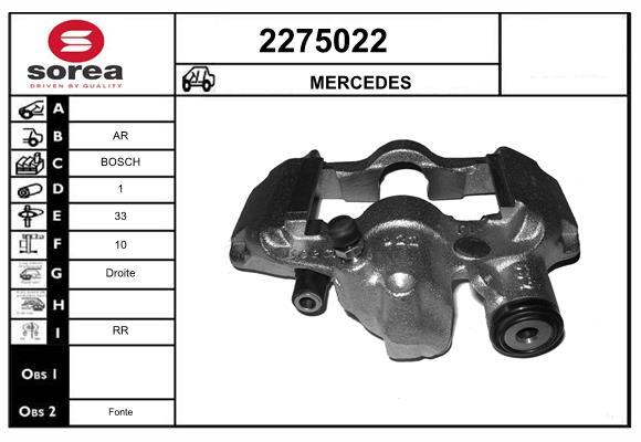 Etrier frana 2275022 EAI