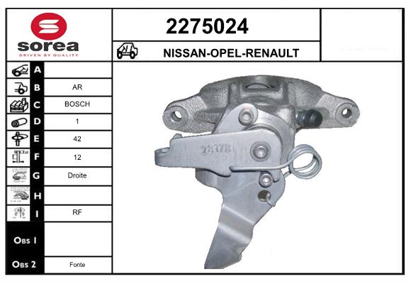 Etrier frana 2275024 EAI
