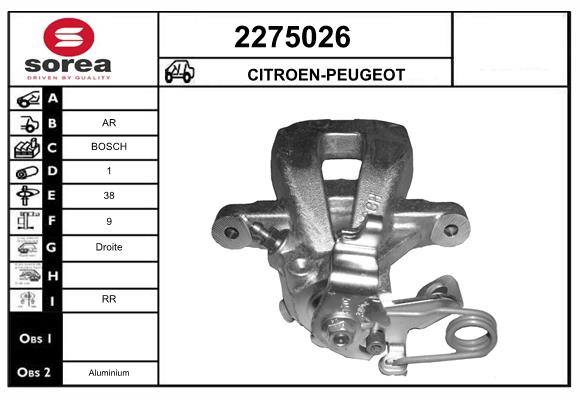 Etrier frana 2275026 EAI