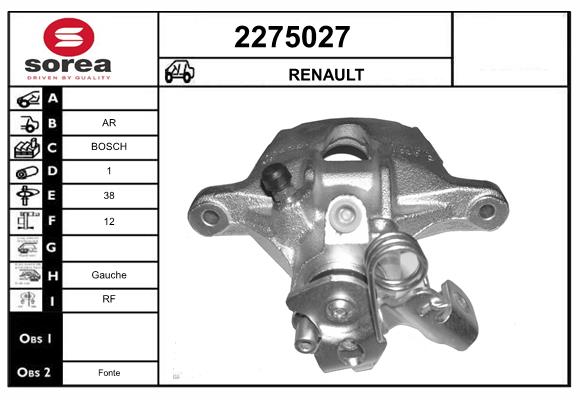 Etrier frana 2275027 EAI