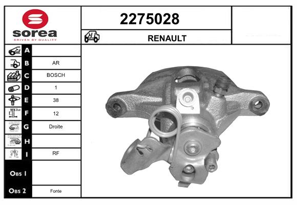 Etrier frana 2275028 EAI
