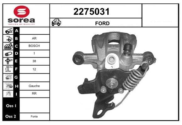 Etrier frana 2275031 EAI