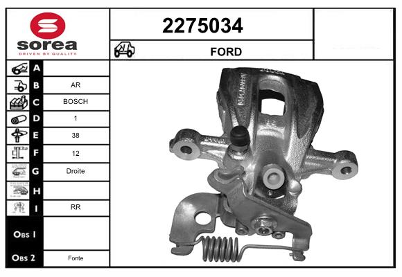 Etrier frana 2275034 EAI