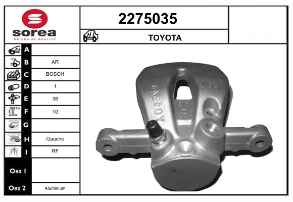 Etrier frana 2275035 EAI