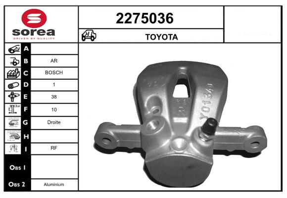 Etrier frana 2275036 EAI