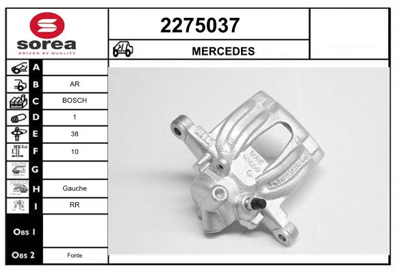 Etrier frana 2275037 EAI