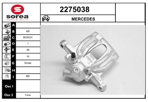 Etrier frana 2275038 EAI
