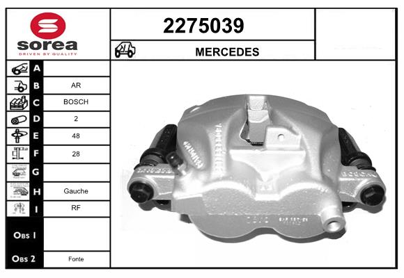 Etrier frana 2275039 EAI