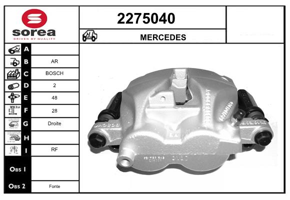 Etrier frana 2275040 EAI
