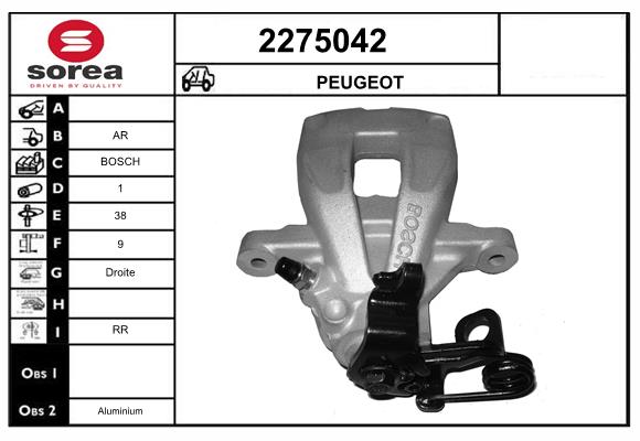 Etrier frana 2275042 EAI