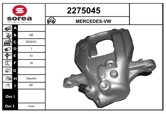 Etrier frana 2275045 EAI
