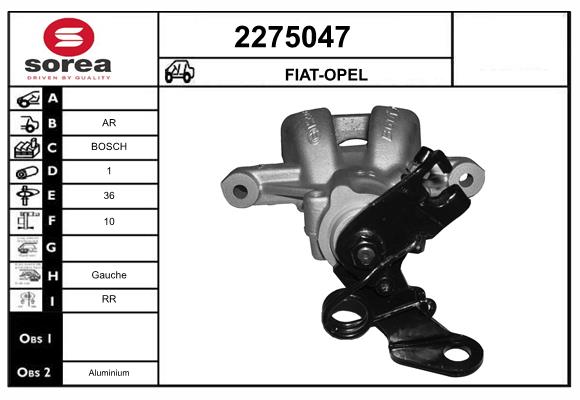 Etrier frana 2275047 EAI