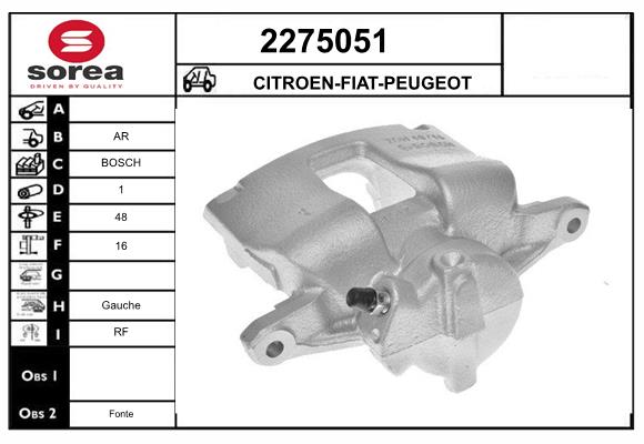 Etrier frana 2275051 EAI