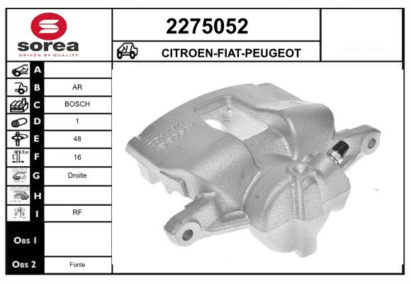 Etrier frana 2275052 EAI
