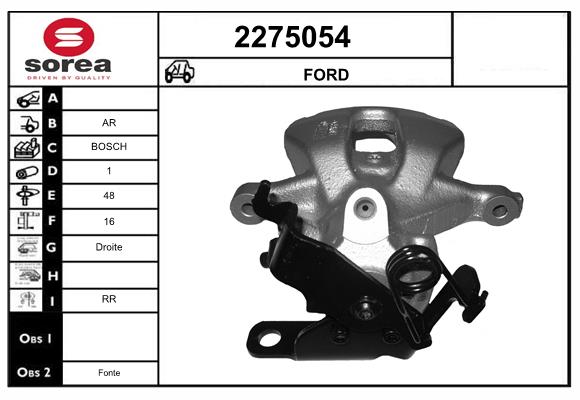 Etrier frana 2275054 EAI
