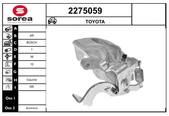 Etrier frana 2275059 EAI