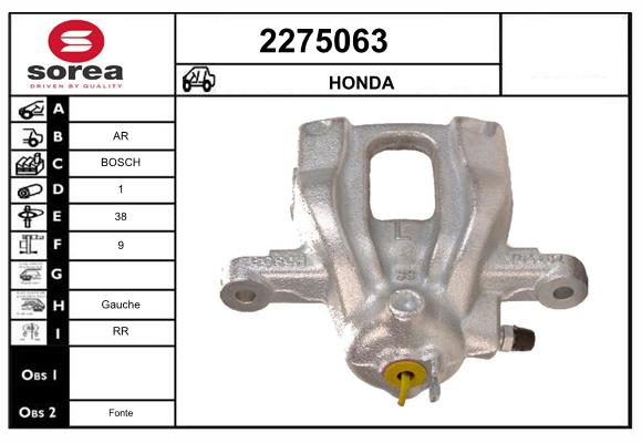 Etrier frana 2275063 EAI
