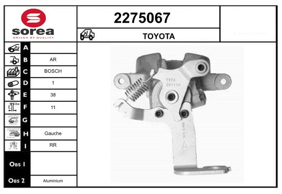 Etrier frana 2275067 EAI