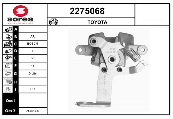 Etrier frana 2275068 EAI