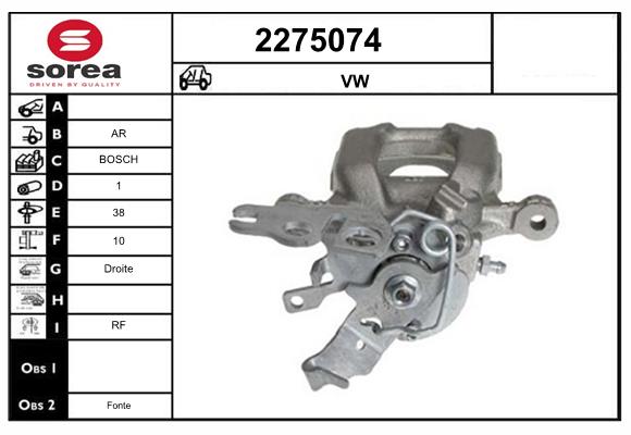 Etrier frana 2275074 EAI