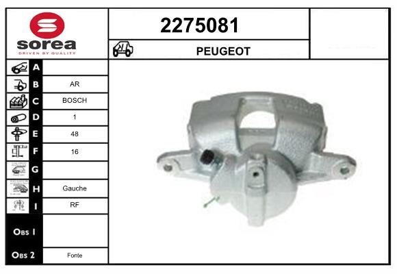 Etrier frana 2275081 EAI